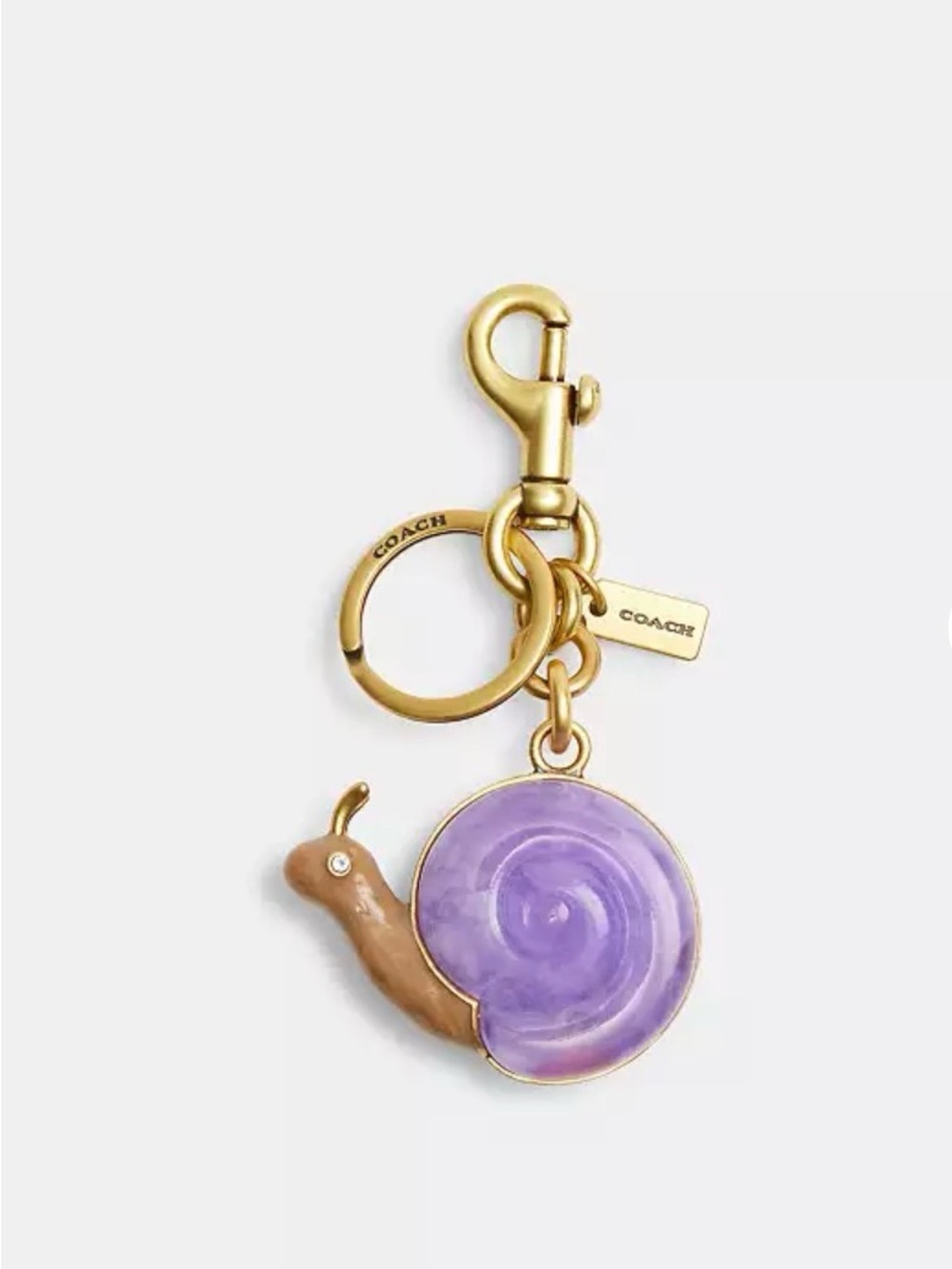 Coach Snail Bag Charm NWT